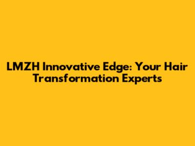 LMZH Innovative Edge: Your Hair Transformation Experts